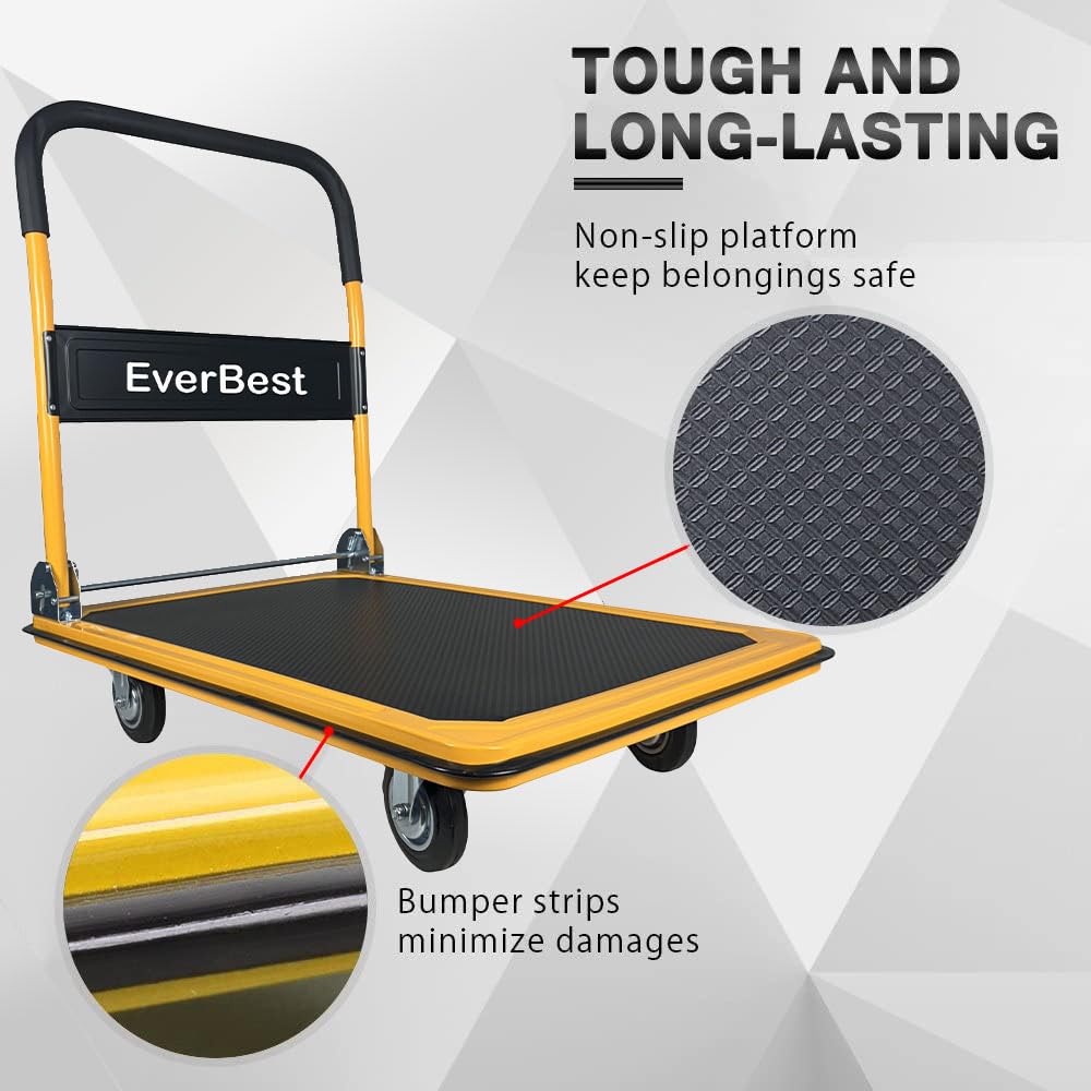 Heavy Duty Platform Trolley for Easy Material Handling