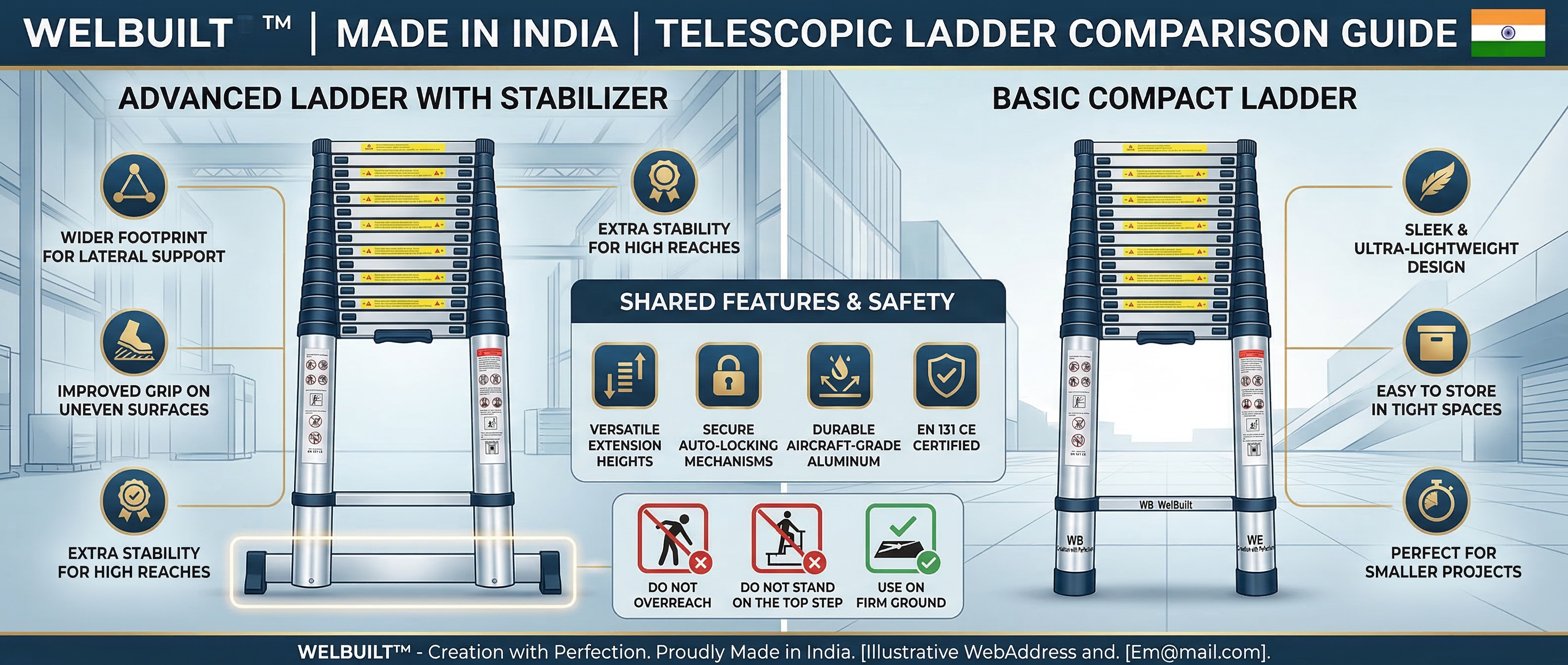 Best Foldable Ladder for Home and Office in India