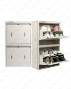 Welbuilt | 2-Door |8-10 | Pairs Wall Mounted Metal Shoe Rack | White