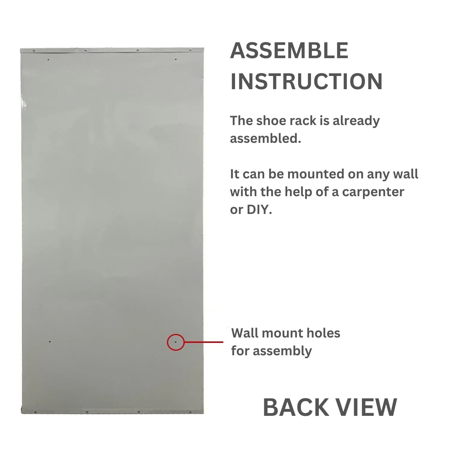 29" Wall Mounted Double Decker Metal Shoe Rack 4 Door | 24 Pairs Footwear | Shoe Chappal Stand Organizer with Lock - White - Welbuilt Products