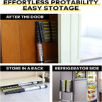 Welbuilt 23Feet (7Meter) Telescopic Ladder 16 Step | 2-Year Warranty | EN131 Certified Foldable Multipurpose Ladder for Home & Outdoor use-Building Supplies-Welbuilt Products-Aman Overseas