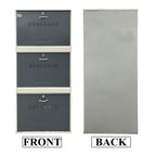 Metal Shoe Rack Cabinet | 3 Door, 6 Shelf | Holds Up to 18 Pairs | Powder Coated Steel | Front & Side Ventilation | Shoe Organizer with Lock – White & Grey