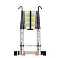 Aluminium Telescopic Ladder | En131 Certified Foldable Multipurpose Step Ladder for Home & Outdoor Use (20.5 Feet)-Ladders-Welbuilt Products-Aman Overseas
