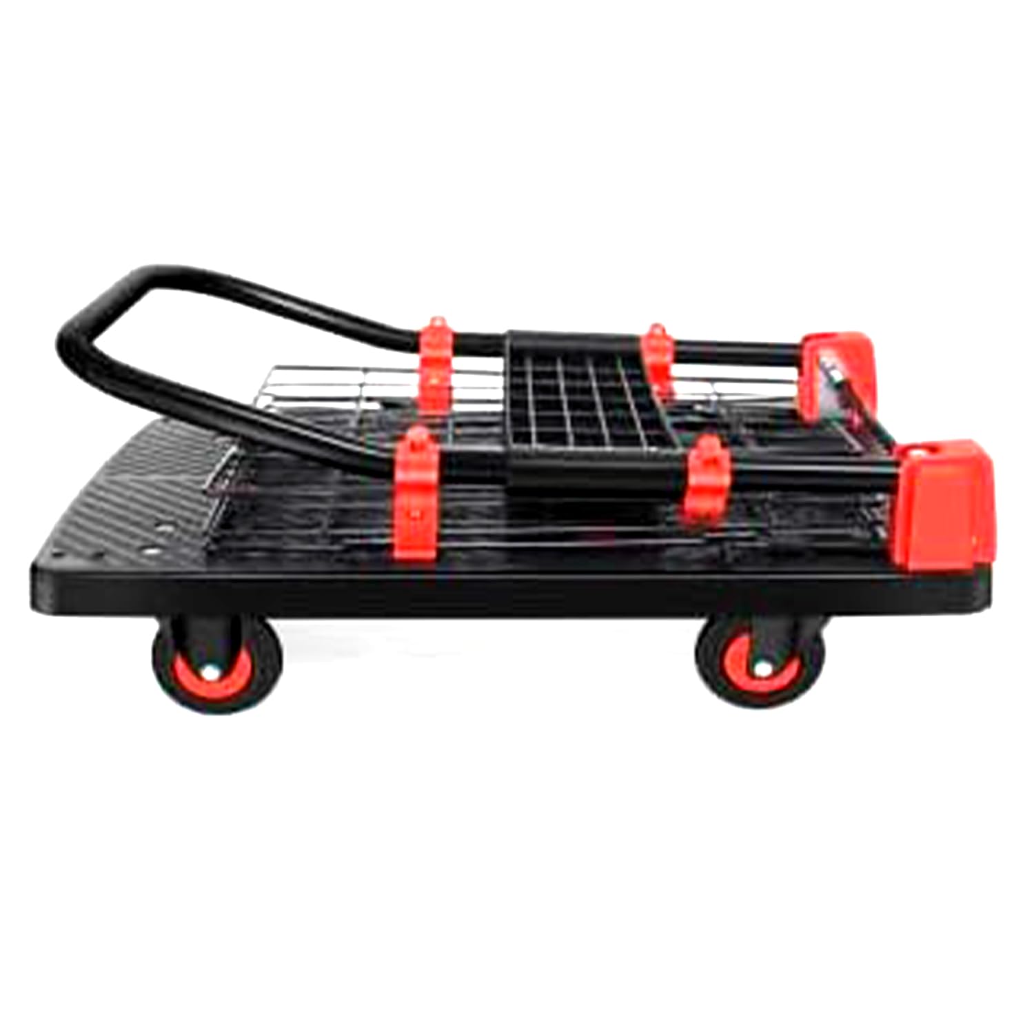 Welbuilt 300 kg Capacity Cage Platform Trolley for Heavy Weight/Material Handling Goods Trolley for Home, Office, Warehouse & Industries - 60cm x 90cm (5" Wheel/Black)